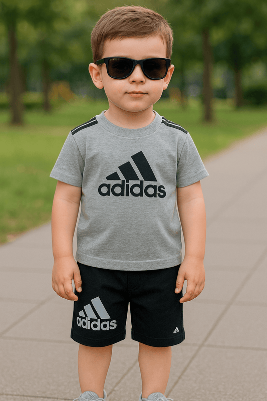 light gray - style t-shirt and short - Weariums