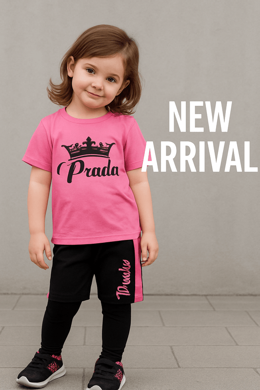 Princess Style for Little Divas – Pink Shirt & Short Set - Weariums