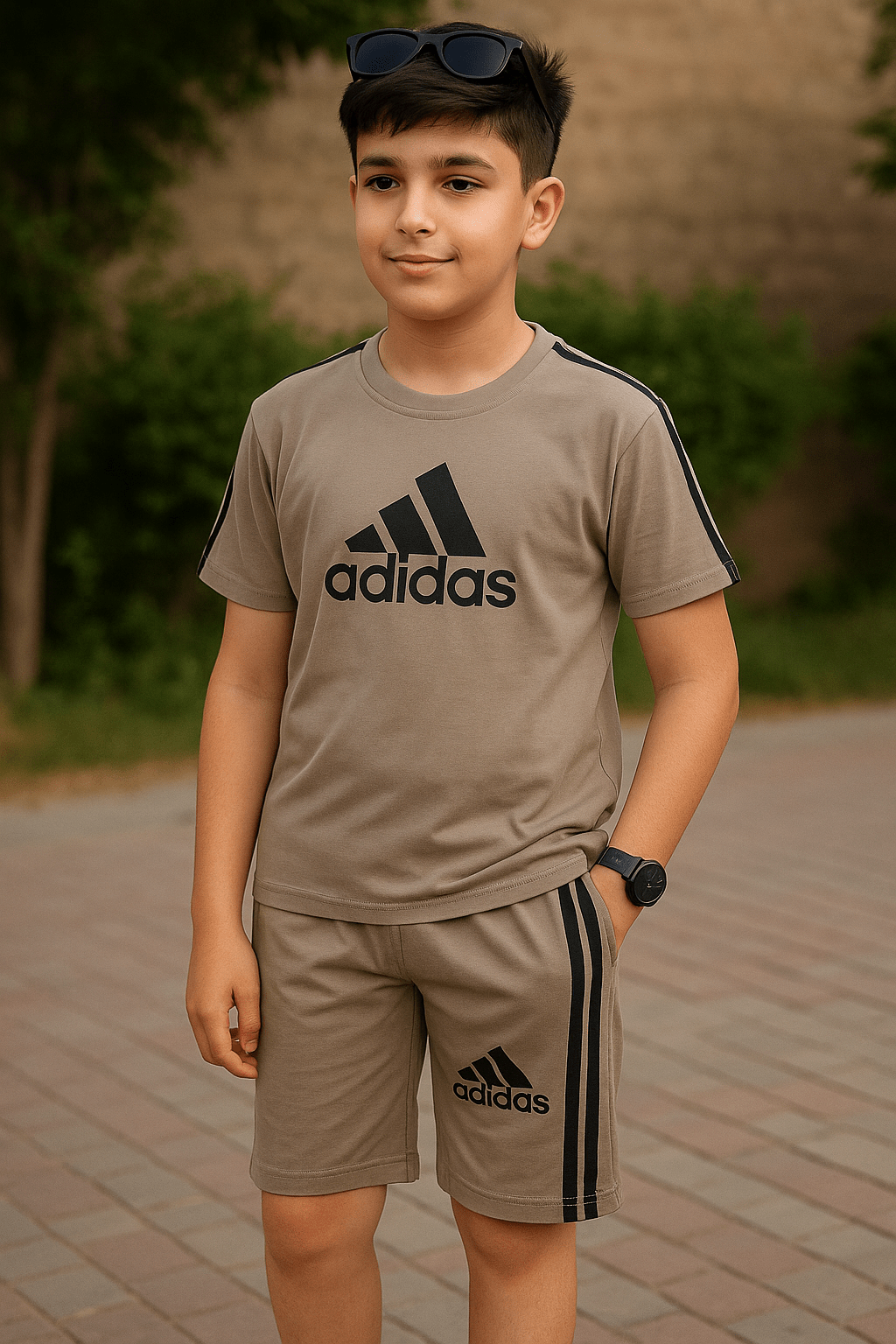 Style Brown Summer Set for Boys - Weariums